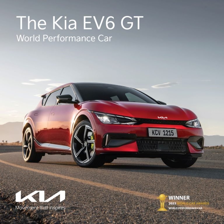 كيا EV6 GT تتوّج بجائزة سيارة العالم الأفضل أداءً 2023