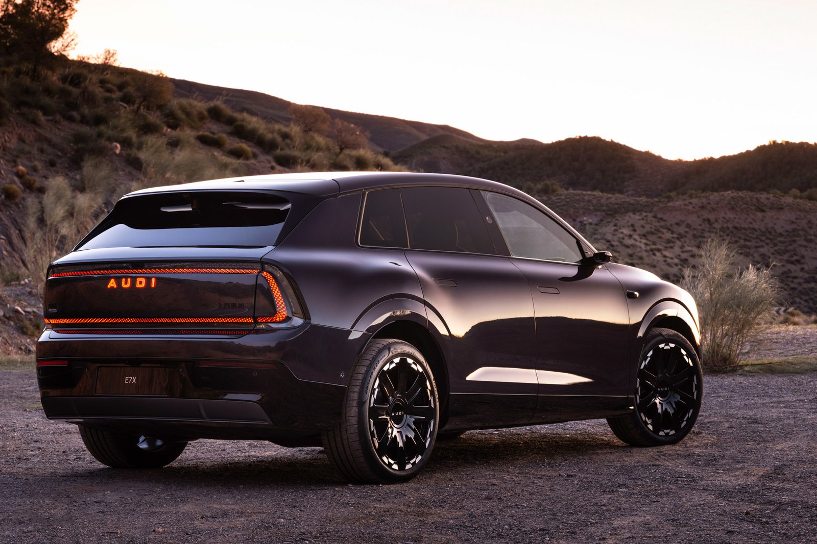 AUDI E7X: China-Exclusive Brand's First Electric SUV Debuts at Beijing Auto Show 2026 Rear