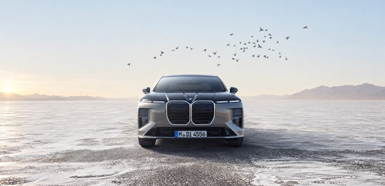 لقطة أمامية كاملة لسيارة BMW 7 Series الجديدة من BMW MediaPool