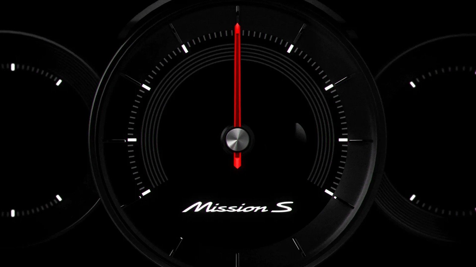 واجهة Mission S الرقمية في الصورة الرسمية التشويقية من Porsche